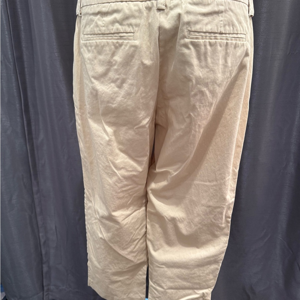 J Crew Vintage Cream Straight-Leg Clam Digger Pants View 2